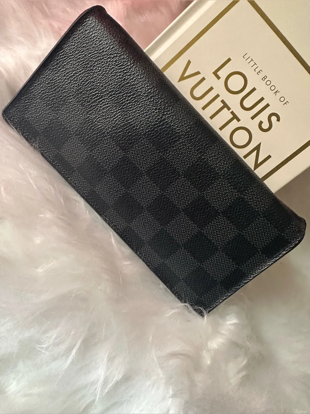 Louis Vuitton Damier Graphite Long Bifold Wallet Authentic